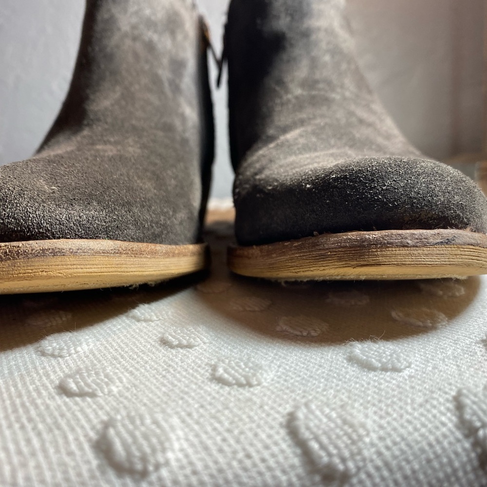 Sam Edelman Grey Mercer Suede Booties - Picture 3 of 16